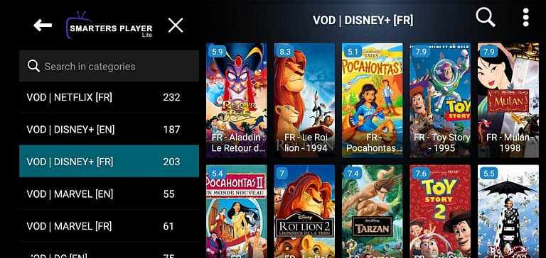 Abonnement IPTV avec Disney+